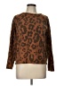 Perfect Animal Print Brown Pullover Sweater Size L - photo 1