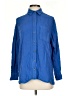 Old Navy Solid Blue Long Sleeve Button-Down Shirt Size XS - photo 1