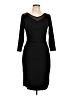 Cache Solid Black Cocktail Dress Size M - photo 1