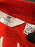 H&M 100% Cotton Color Block Red Jacket Size 6 - 7 - photo 3