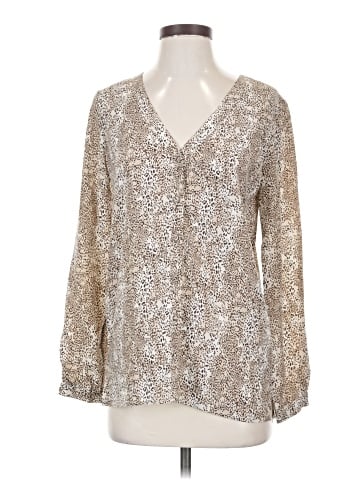 Joie Long Sleeve Silk Top (view 1)