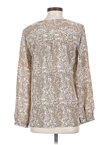 Joie Long Sleeve Silk Top (view 2)