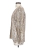 Joie 100% Silk Silver Long Sleeve Silk Top Size XS - photo 5