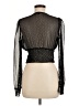 William B Stars Black Long Sleeve Blouse Size M - photo 2