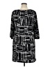 AB Studio Graphic Black Casual Dress Size XL - photo 2