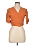 Shein Orange Short Sleeve Blouse Size L - photo 1