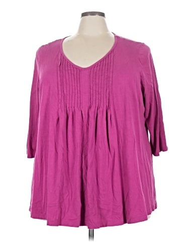 Woman Within 3/4 Sleeve T-Shirt (view 1)