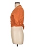 Shein Orange Short Sleeve Blouse Size L - photo 5