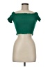 Ambiance 100% Rayon Green Short Sleeve Top Size M - photo 1