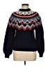 J.Crew Chevron-herringbone Blue Pullover Sweater Size M - photo 1