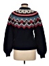 J.Crew Chevron-herringbone Blue Pullover Sweater Size M - photo 2