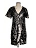 1.State 100% Polyester Silver Short Sleeve Top Size S - photo 1