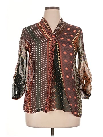 Tempo Paris 3/4 Sleeve Blouse (view 1)