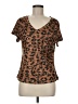 Unbranded Animal Print Brown Short Sleeve T-Shirt Size M - photo 1