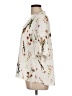 CATHERINE Catherine Malandrino 100% Polyester Floral Ivory 3/4 Sleeve Blouse Size L - photo 5