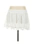 Unbranded 100% Polyester Solid White Casual Skirt Size 4 - photo 2