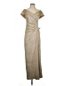 Xscape Metallic Gold Cocktail Dress Size 4 (petite) - photo 1