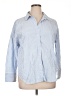 Zara Stripes Blue 3/4 Sleeve Button-Down Shirt Size XL - photo 1