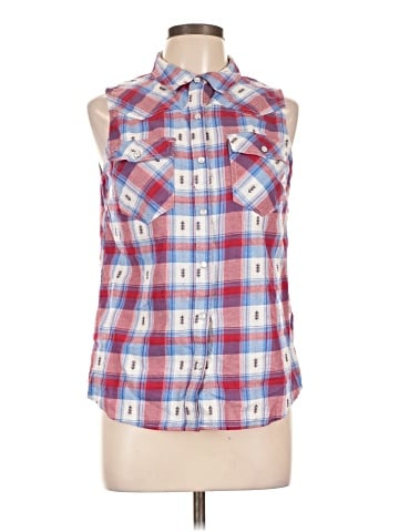 Shyanne Sleeveless Button-Down Shirt (view 1)