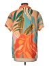 Vitamin A Tropical Orange Short Sleeve Blouse Size L - photo 2
