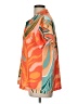 Vitamin A Tropical Orange Short Sleeve Blouse Size L - photo 5