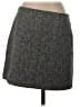 Theory 100% Polyester Chevron-herringbone Gray Casual Skirt Size 4 - photo 2