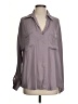 Free People 100% Polyester Gray Long Sleeve Blouse Size XS - photo 1