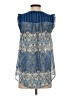 Elle 100% Polyester Blue Sleeveless Blouse Size S - photo 2