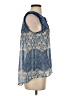 Elle 100% Polyester Blue Sleeveless Blouse Size S - photo 4