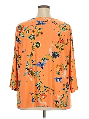 Attitudes by Renee 3/4 Sleeve Blouse (view 2)