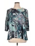 Southern Lady Teal 3/4 Sleeve Blouse Size XL - photo 1