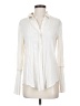 Theory Ivory Long Sleeve Blouse Size S - photo 1