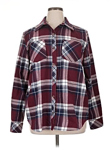 Natural Reflections Long Sleeve Button-Down Shirt (view 1)