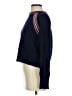 Aqua 100% Cashmere Color Block Blue Cashmere Pullover Sweater Size S - photo 5