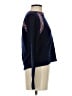 Aqua 100% Cashmere Color Block Blue Cashmere Pullover Sweater Size S - photo 4
