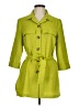 NYCC 100% Polyester Green Trenchcoat Size M - photo 1