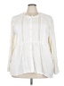 Torrid Ivory Long Sleeve Blouse Size 3X Plus (3) - photo 1