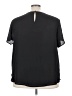 Torrid 100% Polyester Black Short Sleeve Blouse Size 3X Plus (3) - photo 2