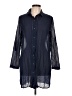 Lands' End 100% Cotton Blue 3/4 Sleeve Button-Down Shirt Size 10 - 12 - photo 1