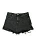 Zara Black Denim Shorts Size 6 - photo 1