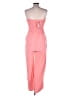 Discreet 100% Polyester Solid Pink Jumpsuit Size L - photo 2
