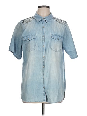 Democracy Short Sleeve Button-Down Shirt (view 1)