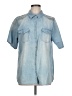 Democracy Blue Short Sleeve Button-Down Shirt Size L - photo 1
