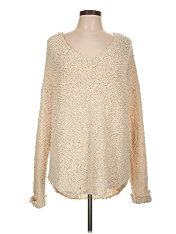 Hem & Thread Pullover Sweater (view 1)