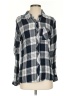 Rails 100% Rayon Plaid Black Long Sleeve Button-Down Shirt Size S - photo 1