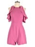 Miami 100% Polyester Solid Pink Romper Size S - photo 1