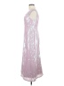 Let Me Be 100% Polyester Silver Pink Cocktail Dress Size M - photo 5