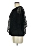 NY Collection Black Short Sleeve Blouse Size M (estimated) - photo 5