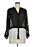 Forever 21 100% Polyester Black 3/4 Sleeve Blouse Size M - photo 1