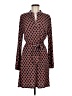 Laundry by Design Print Orange Casual Dress Size M - photo 1